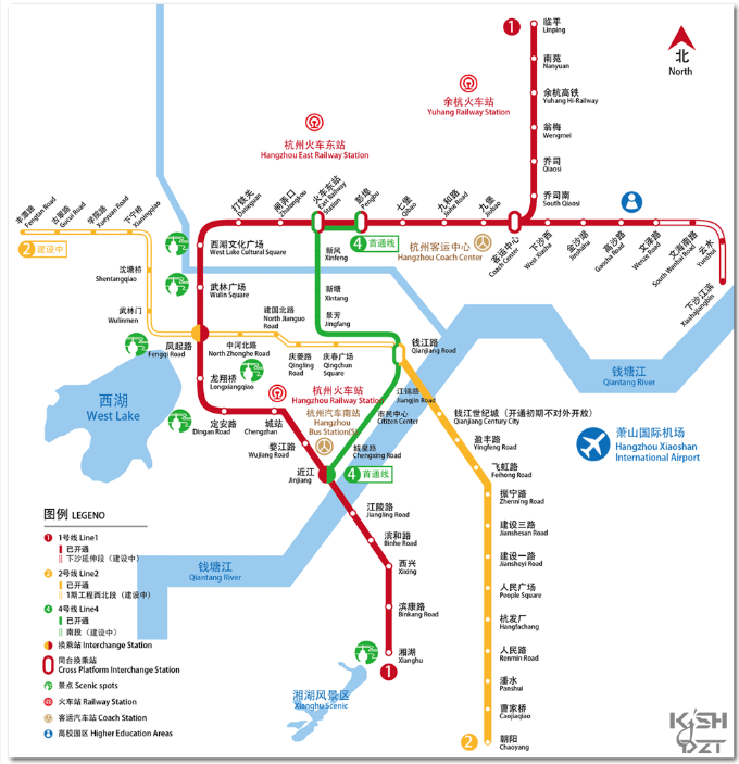 杭州有几条地铁？