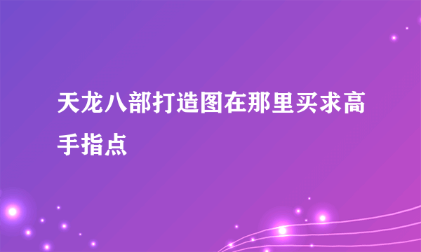 天龙八部打造图在那里买求高手指点