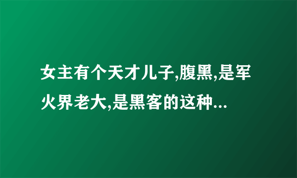 女主有个天才儿子,腹黑,是军火界老大,是黑客的这种小说 亿万老婆买一送一