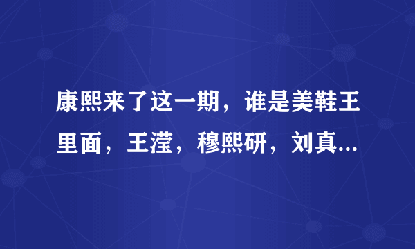 康熙来了这一期，谁是美鞋王里面，王滢，穆熙研，刘真都有的那一双鞋，绿色和橘色的那双是什么牌子？