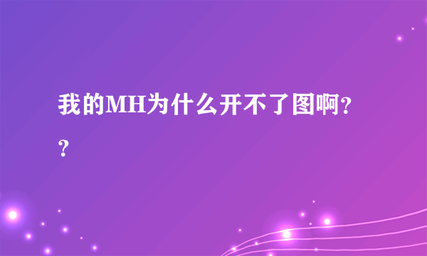 我的MH为什么开不了图啊？？