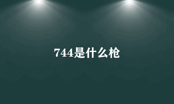 744是什么枪