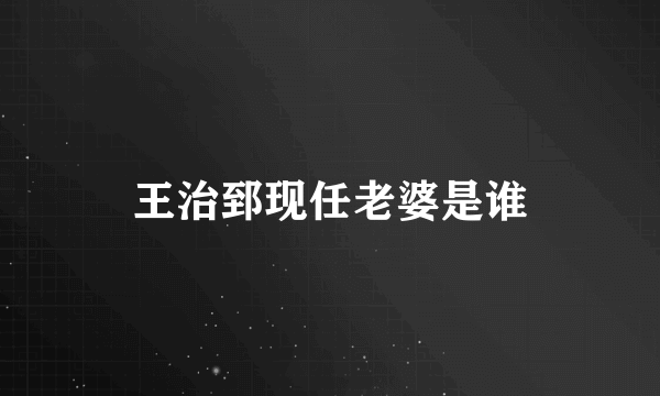 王治郅现任老婆是谁