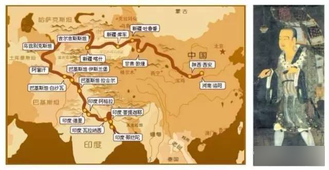 唐僧取经路线图 唐玄奘取经路线为何舍近求远？