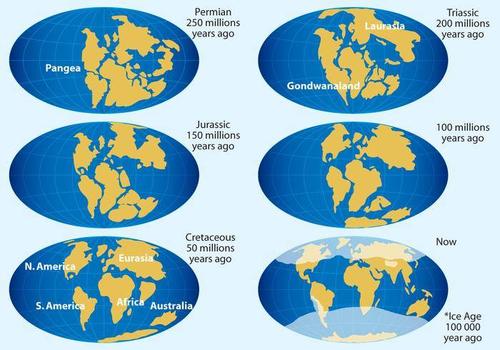 古地中海未消失前地图？