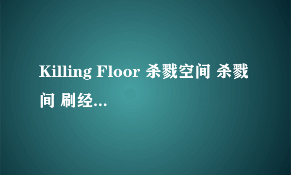 Killing Floor 杀戮空间 杀戮间 刷经验专用地图下载