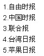 台湾的报纸有哪些比较有名的?