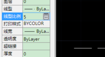 CAD中虚线看起来是实线 怎么设置比例