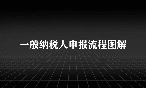 一般纳税人申报流程图解