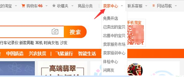 淘宝的卖家中心在哪里？