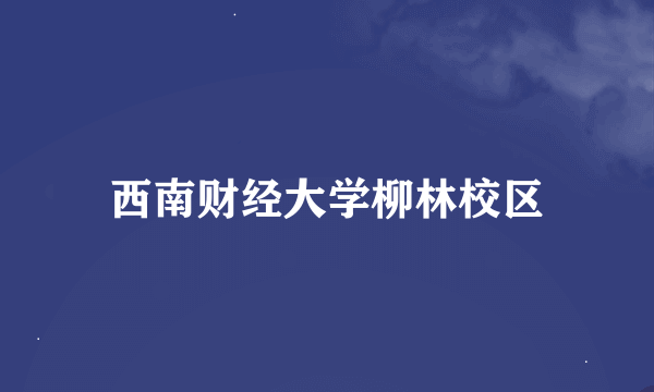 西南财经大学柳林校区