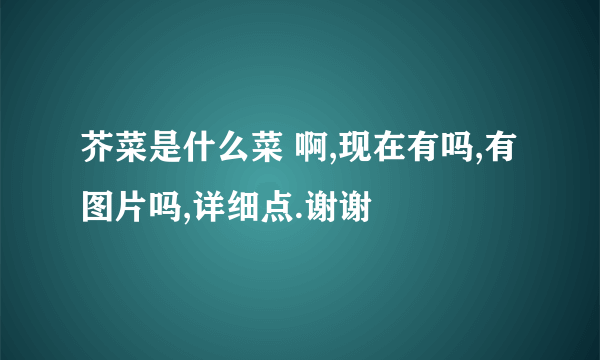 芥菜是什么菜 啊,现在有吗,有图片吗,详细点.谢谢