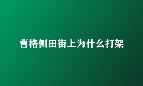 曹格侧田街上为什么打架