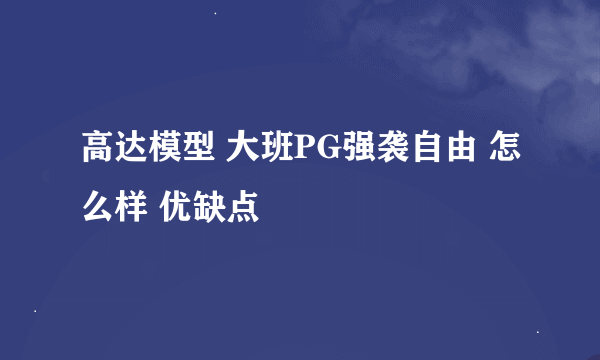 高达模型 大班PG强袭自由 怎么样 优缺点